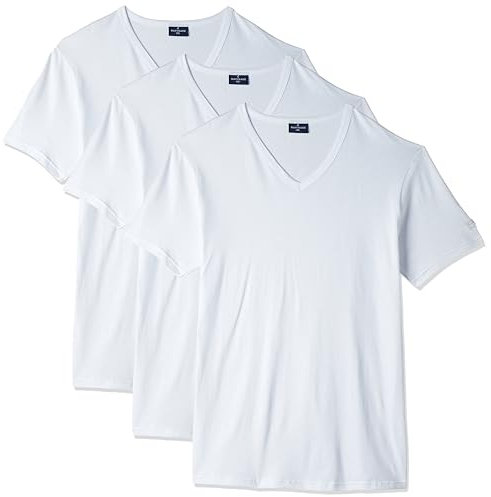 Navigare 512 (Pacco Da 3), Maglietta intima Uomo, Bianco (White), L confezione da 3