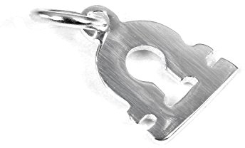 jewellerybox Kleiner Sterling Silber 2D Waage Sternzeichen Charm Anhänger