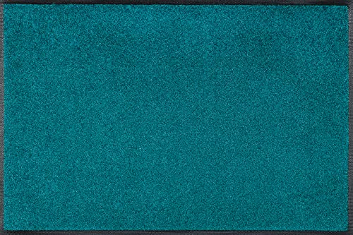 wash+dry Fußmatte, Peacook Green 50x75 cm, innen und außen, waschbar