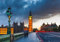 wandmotiv24 Fototapete Big Ben bei Nacht, L 300 x 210 cm - 6 Teile, Wanddeko, Wandbild, Wandtapete, London, England, Großstadt M0443
