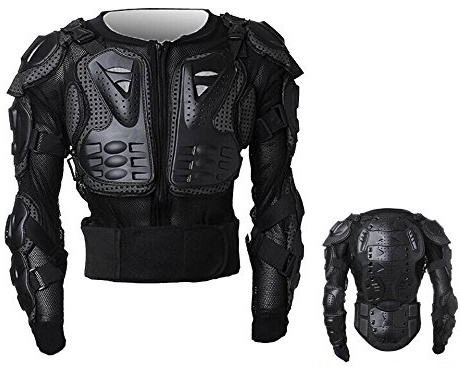 MONTALIN Peto Integral Moto, Motocross, Enduro, chaqueta Proteccion NEGRO M L XL XXL XXXL