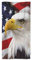 oFloral Handtücher, amerikanische Weißkopfseeadler, USA-Flagge, weich, bequem, super saugfähig, Handtuch für Bad/Küche/Yoga/Golf/Haarhandtuch für Herren/Damen, 38,1 x 76,2 cm