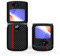 Étui de téléphone fin en cuir synthétique résistant aux chocs - Coque arrière pliable pour Motorola Razr 5G - Accessoires de téléphone portable (ligne rouge)