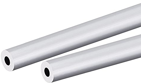 sourcing map 2 Stück 6063 Aluminium Rohr 12mm Außendurchmesser Rund Alurohr 5mm Innendurchmesser Aluminium Rundrohr 250mm Länge Metallrohr Hohlrohr Aluminium Rund Gerade Rohr Aluminiumrohre
