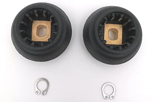DOS Engranajes, guías, ejes de acoplamiento, portacuchillas compatible para MONSIEUR CUISINE edición PLUS PLUS de doce dientes para modelos SKMK 1200 A1 y SKMK 1200 B2