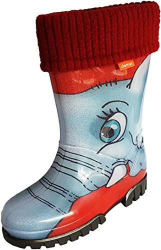 Demar Twister Children Wellington Boots 12/12.5 UK Child (Label 30/31) Elephant