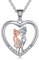 YAFEINI Geschenke für Mama 925 Sterling Silber Mutter und Tochter Halskette Muttertag Kette Geburtstag Anhänger Schmuck für Mama Damen (Mutter und Tochter Halskette Rose)