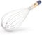Zyliss E980209 Batidor de Globos, 32cm, Madera/Acero Inoxidable, Plata/Natural/Azul, Batidor de Mano/Horneado/Mezclado/Preparación de Alimentos, Madera de Origen Responsable