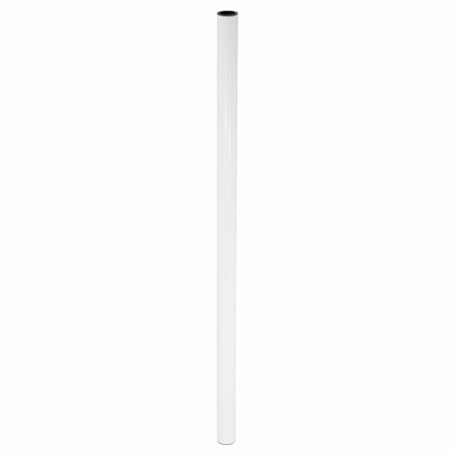 WAGNER Möbelbein/Tischbein/Möbelfuß/Systemrohr TENO - Ø 30 x 823 mm, individuell mit TENO System und QuickClick kombinierbar, Stahl pulverbeschichtet weiß, Tragkraft 50 kg - 12168201