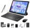 ANTEMPER 10 Inch Tablet,3 in 1 Tablet with Keyboard Mouse Pen, Android 13 Tablet 4G Cellular with 2 SIM 1 SD-64GB ROM TF Max 512GB,Octa-Core,1080 FHD,13MP,GMS-Zertifizierung,GPS/WiFi/BT(Black)