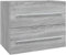 vidaXL Mueble de Lavabo Armario Tocador Colgante Almacenamiento Cajón Baño Interior Suspendido Pared Madera Contrachapada Gris Sonoma