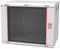 Armoire réseau, armoire serveur rack 19'' - 9U - 400 mm de profondeur - Montage mural - Démonté - Porte en verre de sécurité - Gris