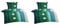 MB Warenhandel24 Bettwäsche Seersucker Microfaser 4 teilig Doppelpack Spar Set mit Reißverschluss 2X 135x200 cm + 2X 80x80 cm (Vera)