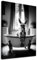 Tier-Badezimmer-Poster - Lustiges Esel-Bild in Schwarz-Weiß - Leinwand-Kunst - Esel in Badewanne Wandkunst - 40,6 x 61 cm