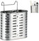 Escurridor de Cubiertos Organizador Cubiertos Acero Inoxidable Cesto para Cubiertos de Pared con 2 compartimentos Portacubiertos de Cocina Vajilla de Acero Inoxidable Soporte Accesorios de Cocina