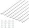POWERTEC 8PK Crosscut Sled Miter Bar for Table Saw Sled, 3/4 x 3/8 x 17 with Predrilled Holes & Screws for Router Table, Bandsaw, Taper Jig, Table Saw Accessories for Woodworking (71793-P2)