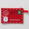 ReWu Geschenktüte Geschenktasche Brev Rot Weihnachtspost Geschenkidee Filz mit Reißverschluss Tasche Postkarte Geschenk Weihnachten Christmas 19 x 13 cm