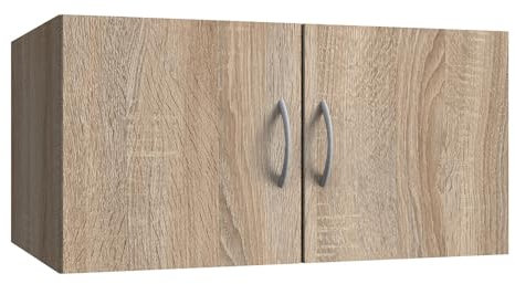Lomadox Aufsatzschrank Stauraumschrank Eiche, B/H/T ca. 80/40/54 cm