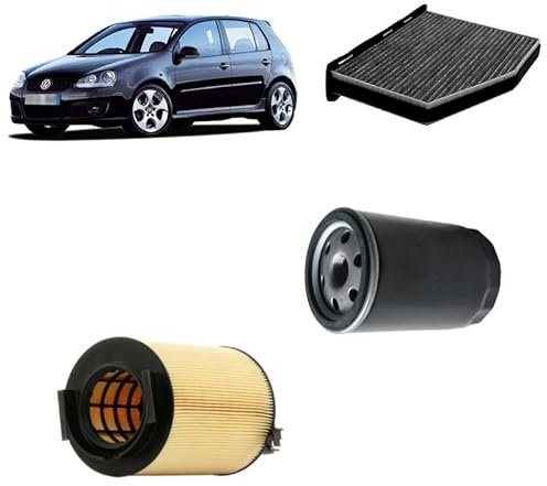 Kit tagliando 3 filtri per Volkswagen Golf 5 V 1.6 benzina,BGU/BSE/BSF
