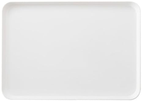 Bandejas De Plástico Para Comida Rápida Bandeja De Comida Diseño Simple Platos De Porcelana De Imitación Blanca Plato De Desayuno De Plástico Bandeja Rectangular Para Servir Comida Taza De Pan De Frut