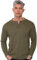 Men's Regular-Fit Long-Sleeved Henley Shirt Top Plain Grandad Neck Waffle Knit T-Shirt Lightweight Henley Tops for Gym (2208-A) (UK, Alpha, 3XL, Regular, Regular, Khaki)
