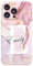 Personalised Phone Case For Apple iPhone 16e, 16, 15, 14, Pro, Max, Plus 13, 12, 11, X, XR, SE, 8, 7, 6, 5, Fully Printed 3D Customized Marble Text Cover, Custom Name TPU Silicon Cases (Rose Gold)