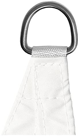 Tenda da sole impermeabile 5 x 6 m per patio esterno giardino resistente agli strappi resistente all'usura colore bianco include corde di montaggio