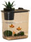 Niwugady Aquarium Starter Set, Mini Tisch Aquarium mit Pumpe, LED-Licht, Simulierten Wasserpflanzen Fischtank Landschaftsbau Aquarium Tischdekoration für Heim Büro,S,16.5x11x18cm