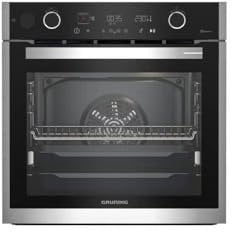 GRUNDIG GEBD19401BPH Einbau-Backofen, Pyrolyse, Edelstahl, kalte Tür, 72 l