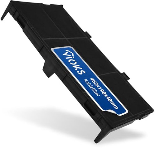 VIOKS 1x Kohlefilter Dunstabzugshaube 462x198x48 mm Ersatz für Bosch DSZ4561 11025806 11008216 Siеmens LZ45610 Neff Z54TC02X0 Aktivkohlefilter Dunstabzugshaube - Abzugshaube Filter Clean Air Filter
