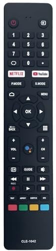 CLE-1042 Voice Remote Control Replacement for Hitachi Ultra HD Android TV 50QLEDSM20 55QLEDSM20 58QLEDSM20 65QLEDSM20 75QLEDSM20