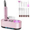Nail Drill Machine 40000PRM, Electric Nail File with Adjustable Speed, Portable Electric Nail Drill for Acrylic Nails, Professional Nail Drill Machine, Nail File Kit for Manicure Pedicure Nail Needs