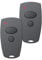 Lot de 2 émetteurs portatifs 868 MHz pour Marantec Digital 302, 304, 382, 384, code rouleau, 2 canaux, télécommande de porte de garage pour émetteur manuel Marantec 313/321/323