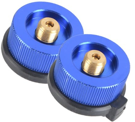 Kisangel Camping Gas Canister Adapter Split Type Stove Connector Head Gas Bottle Adaptor for Bbq Stove