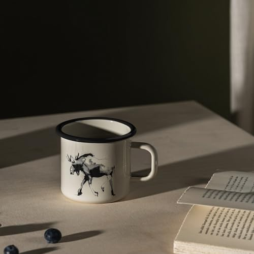 Muurla x Teemu Järvi Emaille Tasse - Elch (0,37 l)
