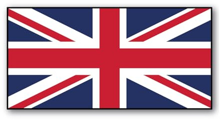 Union Jack Aufkleber UK Farben | wetterfester Vinyl Sticker Digitaldruck | rot, weiß, blau, britische Flagge Symbol | langlebiges Schutzlaminat | Stickerfreaks | 20x10cm (L)