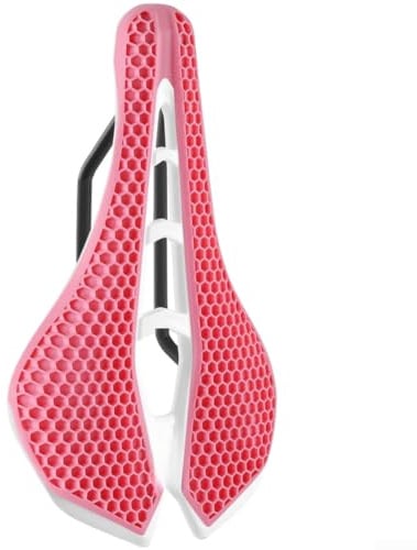 Comodo cuscino per sella bicicletta a nido d'ape con larghezza 140 mm, design ad asciugatura rapida e fiocco in carbonio per bici da strada e mountain bike