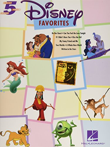 Disney Favorites Five Finger Piano: Songbook für Klavier: 8 Songs for Beginners