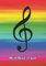 Meine Musik ist Bunt: Notenbuch | Softcover | 100 Seiten | DIN A4 | Notenpapier für Musiker und Komponisten