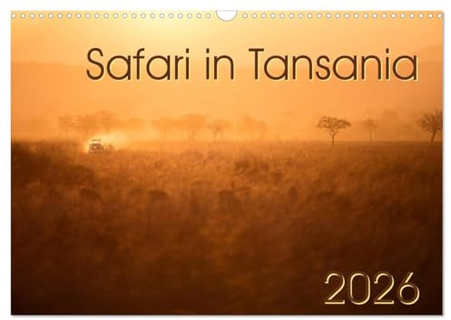 Safari in Tansania (Wandkalender 2026 DIN A3 quer), CALVENDO Monatskalender: Landschaften und Tiere aus dem südlichen Tansania (CALVENDO Natur)