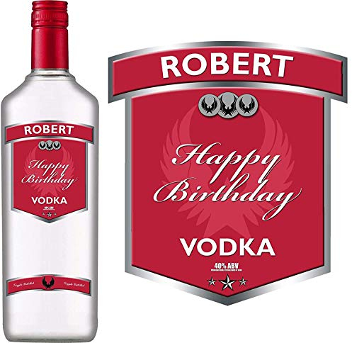 Party People PERSONALISED VODKA BOTTLE LABEL - ANY NAME & MESSAGE