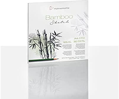 Hahnemühle Bamboo Skizzenblock, nachhaltiger Zeichenblock, 105 g/m², 30 Blatt, DIN A4