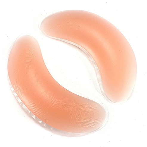 (B u Shape) Silicone Breast Enhancers Chicken Fillets Bra Insert Pad Beige