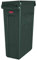 Rubbermaid Commercial Products Slim Jim 1956186 Abfalleimer aus Kunststoff, rechteckig, mit Belüftungskanälen, 23 Liter, Grün