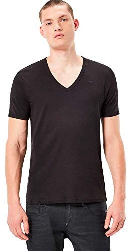 G-STAR RAW Base T-Shirt 2 Pack, Camisetas para Hombre, Negro (Black D07207-124-990), M