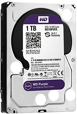 Western Digital WD Purple HDD Interno 1000 GB, SATA III, 6000 Mbit/s, 5400 rpm, 64 MB, 3.50 Pollici (Ricondizionato Certificato)