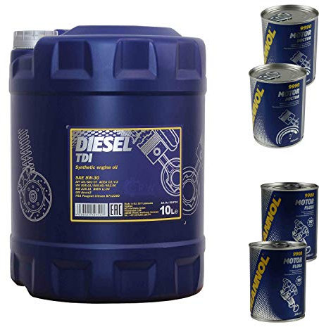 10L Motoröl MANNOL Diesel TDI 5W-30 2xMotor Doctor+Motor Flush