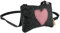 BIOZOYG Annerl Dirndl Tasche Filz mit Schultergurt 140 cm I Damen Trachten-Tasche aus 100% Natur-Filzwolle (Merinowolle) mit attraktiver Herz Applikation I Oktoberfest-Tasche 17 x 12 cm anthrazit