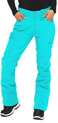 Arctix Sarah Fleece-Lined Softshell Pants Pantalones para Nieve, Mujer, Bluebird, X-Small (0-2) Regular