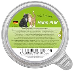 GranataPet Filet à la carte Hühnchen PUR, Nassfutter für Katzen, Filet-Stückchen ohne Getreide, Katzenfutter ohne Zuckerzusatz, hoher Fleischanteil, 6 x 85 g